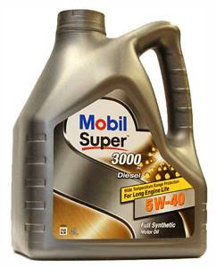 MOBIL SUPER 3000 X1 5w40 DIESEL 4л синтетика, масло моторное